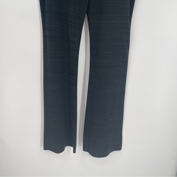 Misook Collection Women Black Dress Pants Size 12 Flare Inseam 37 Subtle Stripe - Picture 3 of 9